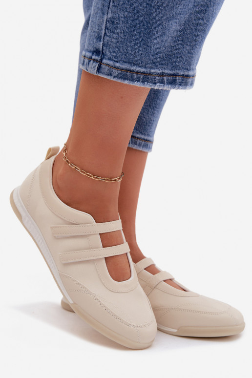 Sportieve stijl Ballerinas Dames Met Strepen beige Farvessa