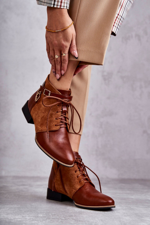 Dameslaarzen Schoenen Het heeftciejka 5743A-29 bruine kleur