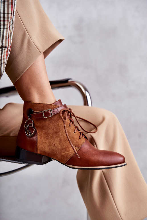 Dameslaarzen Schoenen Het heeftciejka 5743A-29 bruine kleur