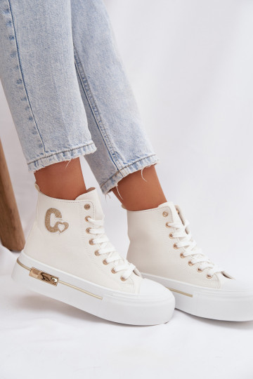 Witte Meloria platform sandalen