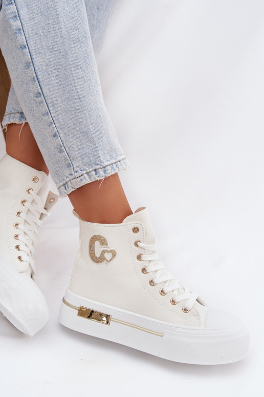 Witte Meloria platform sandalen