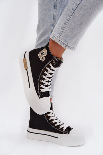 Zwarte Meloria platform sandalen