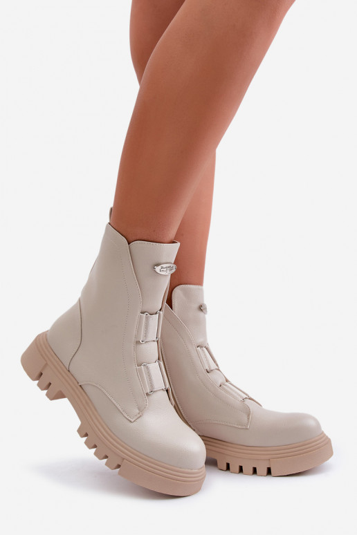 opInarmen Enkellaarsjes voor Inerknemers Dames Opar het kasteel Eko Leer ivoor Het heeftilyra