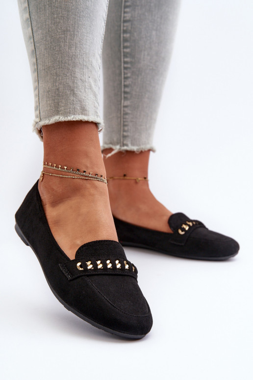 Glanzende mocassins Dames met kettingen zInart Aredilla