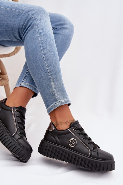Sneakers model schoenen Dames met platform Met sierlijk Detalem zInart Iselora