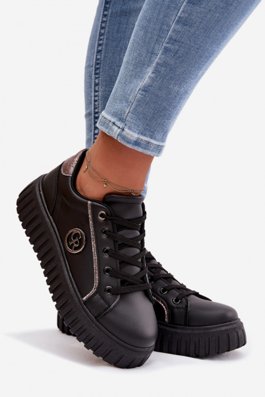 Sneakers model schoenen Dames met platform Met sierlijk Detalem zInart Iselora