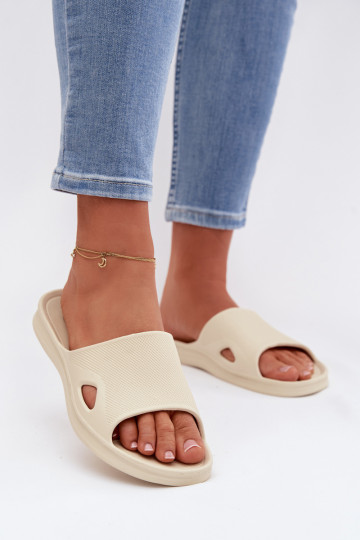 Klassieke dames slippers zandkleurig Juniria