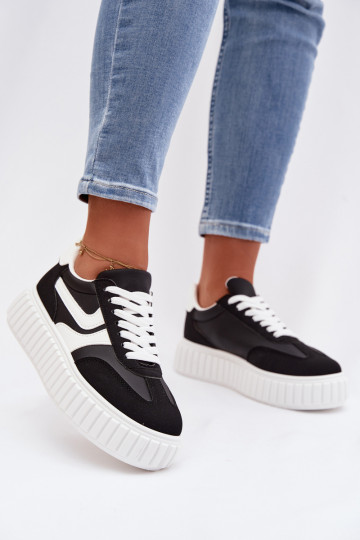 Sneakers model schoenen Dames met platformvan eco-suèdeu zInart Cadrina 2