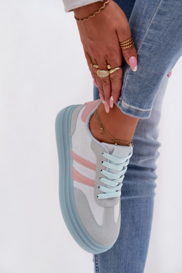 Sneakers model schoenen Dames met platform blauIn Galleria 2