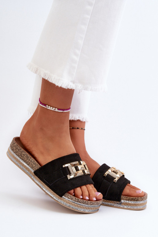 Platform-slippers voor dames met decoratie zInart Vapireta