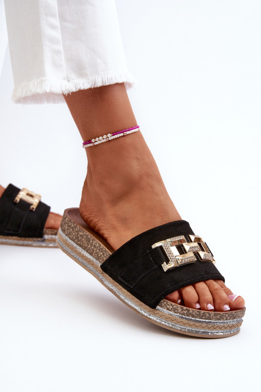 Platform-slippers voor dames met decoratie zInart Vapireta