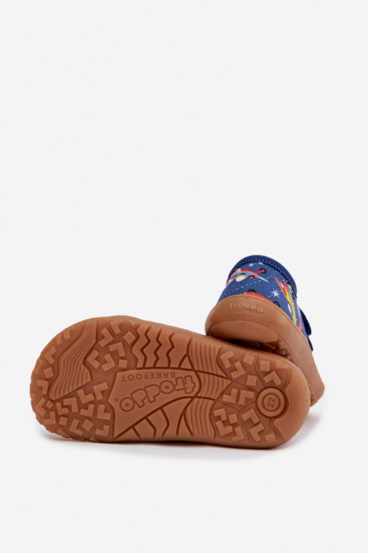 Slippers Kinderen Barefoot Statki Kosmiczne Froddo Canvas G1700440-5 blauIn
