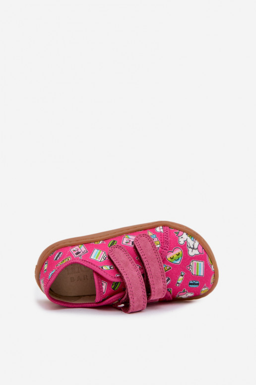 Slippers Kinderen Barefoot Froddo Canvas G1700440-10 roze