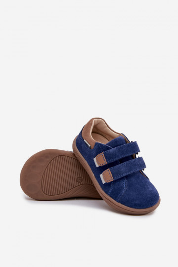 Leer schoenen Barefoot KinderenOdblaskami Bartek 8600366 donkerblauIn 2