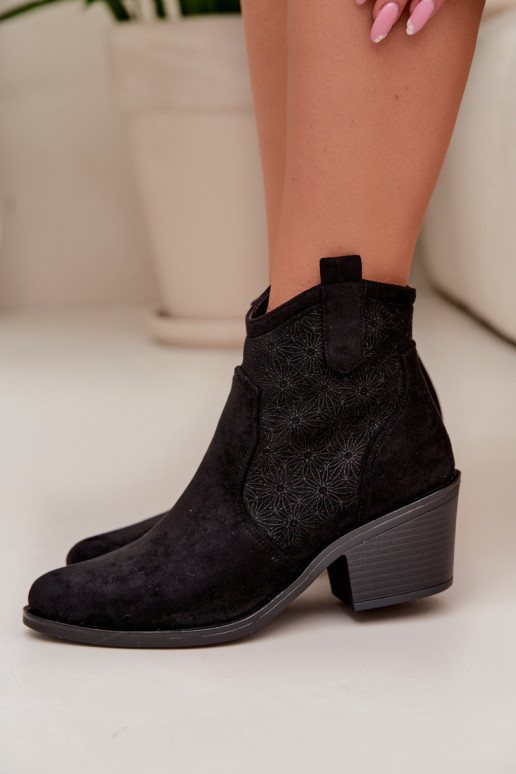 OpengeInerkte laarzen Dames met hakken S.Barski HY61-8013 zInart