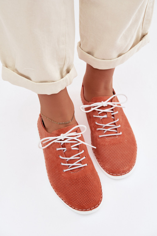 schoenen DamesOpturalnego van suèdeu S.Barski LR61-7080 oranje