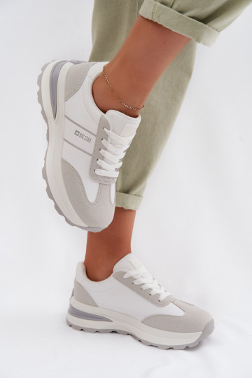 Sneakers model schoenen sportschoenen Dames Big Star TT274879 HI-POLY SYSTEM INit-grijs