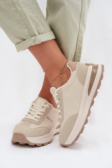 Sneakers model schoenen sportschoenen Dames Big Star TT274876 HI-POLY SYSTEM beige