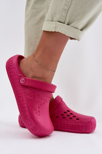 Dames lichte slippers Big Star TT274A082 in roze
