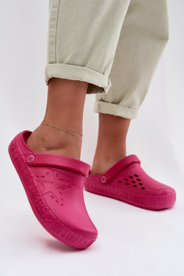 Dames lichte slippers Big Star TT274A082 in roze 2