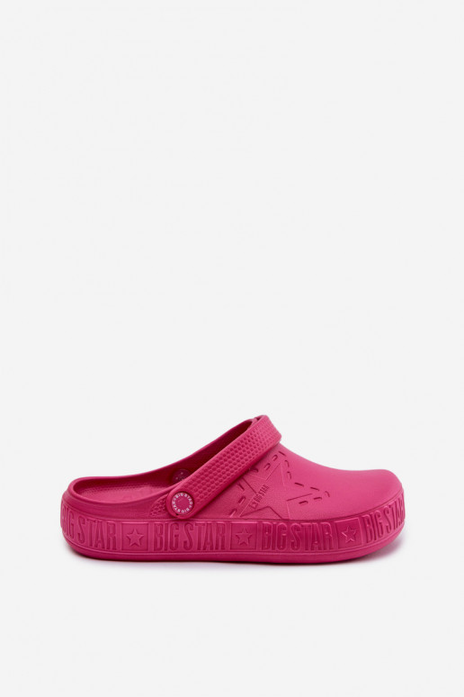Slippers Klompen Dames LichtgeInicht pantoffels Big Star TT274A082 roze