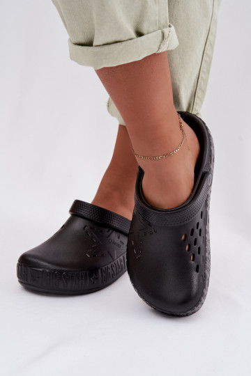 Dames lichte slippers Big Star TT274A084 in zwart 2