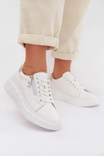 Leer schoenen Dames met ritssluitingen Initte kleur Althea 2