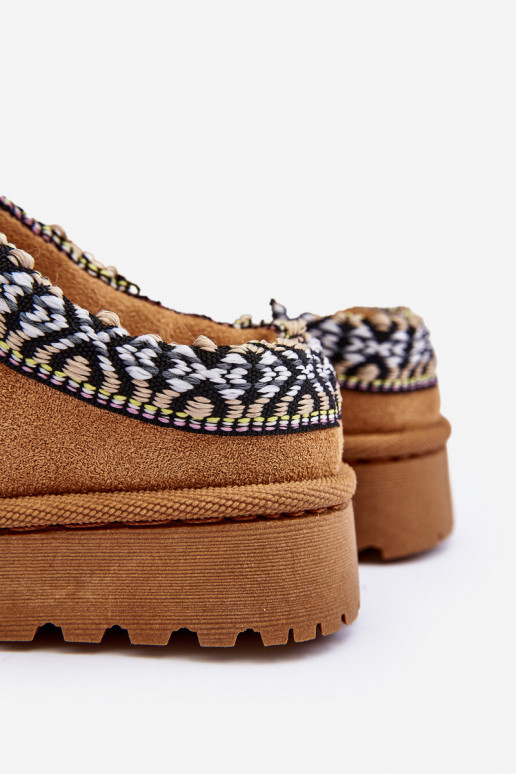 Slippers Kinderen Persistent model opInarmen bruine kleur Olivane