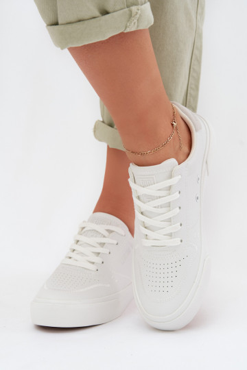 Dames sneakers model schoenen Big Star TT274008 witte kleur
