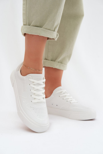 Dames sneakers model schoenen Big Star TT274008 witte kleur 2