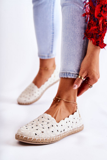 Dames Persistent model Ballerinas met bloemen Initte kleur Vennice