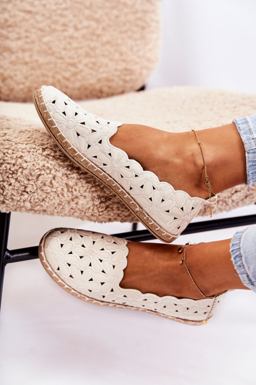 Dames Persistent model Ballerinas met bloemen Initte kleur Vennice