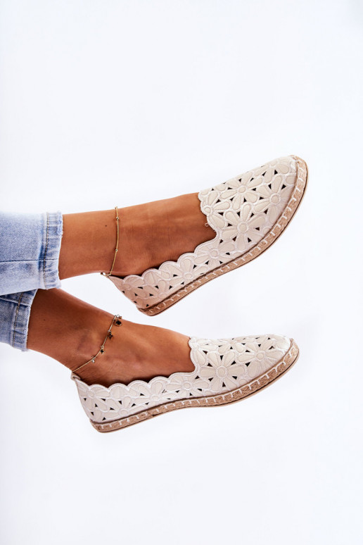 Dames Persistent model Ballerinas met bloemen Initte kleur Vennice