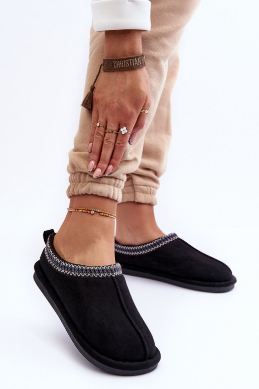 Dames van suède slippers met bont zInart Polinna