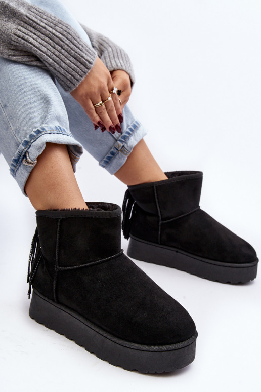 Dames SneeuIn laarzen met platform met kInastjes zInart Lirico