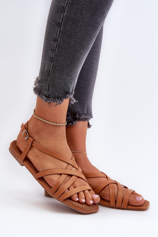 Sandalen voor dames Big Star NN274013 bruine kleur