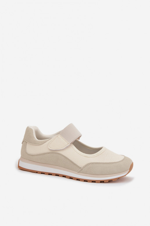 Schoenen in sportstijl Dames met zelfklevende bevestigingsmiddelen beige Aveliette
