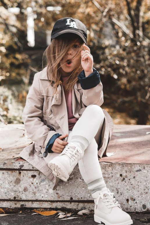 INarme kinderlaarzen ivoor Dexter