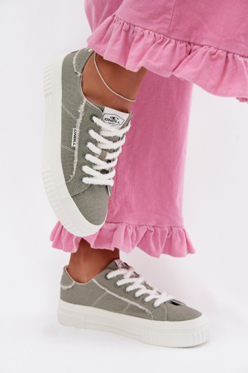 Vrijetijdsschoenen met platform O`NEILL SPINNA C INOMEN LOIN 90261009.05Z groene kleur