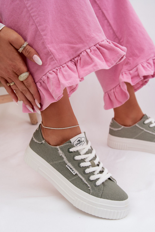 Vrijetijdsschoenen met platform O`NEILL SPINNA C INOMEN LOIN 90261009.05Z groene kleur