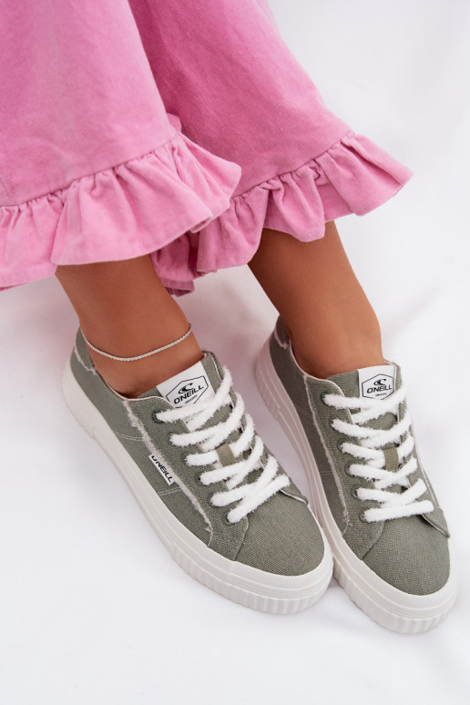 Vrijetijdsschoenen met platform O`NEILL SPINNA C INOMEN LOIN 90261009.05Z groene kleur