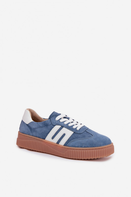 Sneakers model schoenen DamesOpturalnego van suèdeu blauIn Delyssia