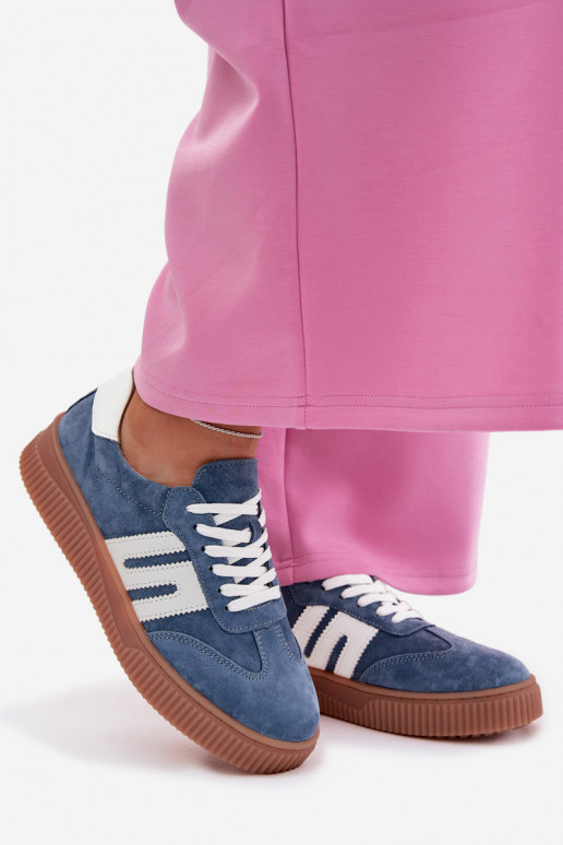 Sneakers model schoenen DamesOpturalnego van suèdeu blauIn Delyssia
