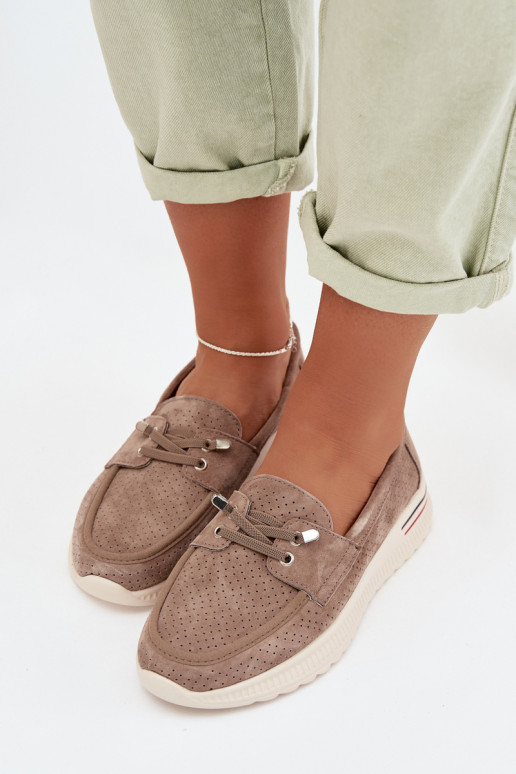 schoenenOpturalnego van suèdeu beige Selorette