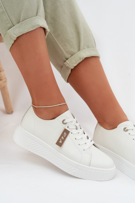 Sneakers model schoenen DamesOpturalnej Skóry D&A GR61-5591 Initte kleur