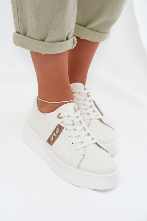 Sneakers model schoenen DamesOpturalnej Skóry D&A GR61-5591 Initte kleur