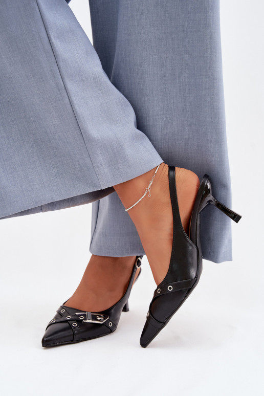 Dames sandalen met dunne hakken Met Strepen I met gespen zInart Parina