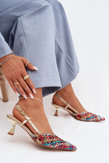 Sandalen met patroon Dames met hakken Verschillende kleuren Selinae