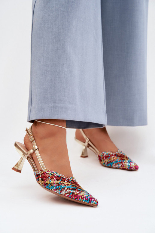 Sandalen met patroon Dames met hakken Verschillende kleuren Selinae