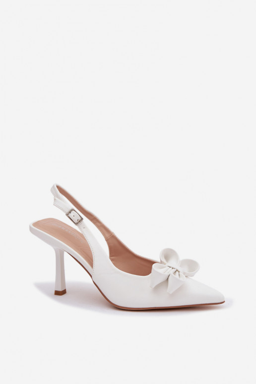 Dames sandalen met dunne hakken met linten Initte kleur Jonera